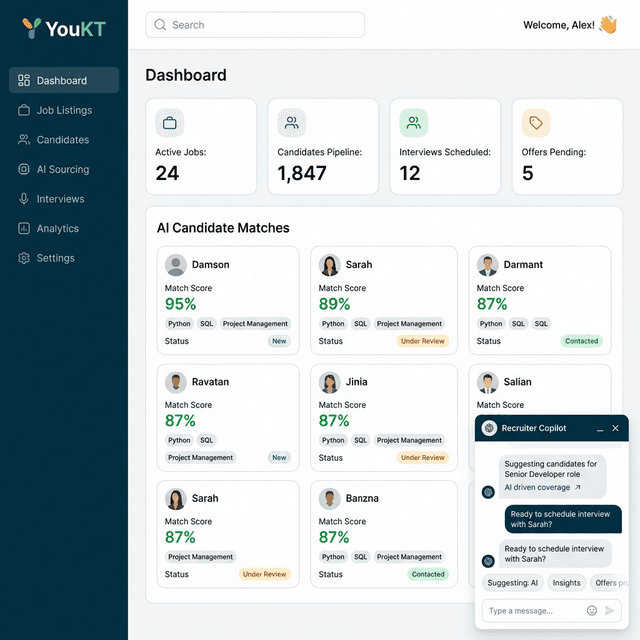 YouKT AI Talent Platform Display